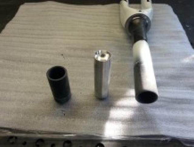 Tubo in carbonio da 28,26 mm - spina in ergal - forcella