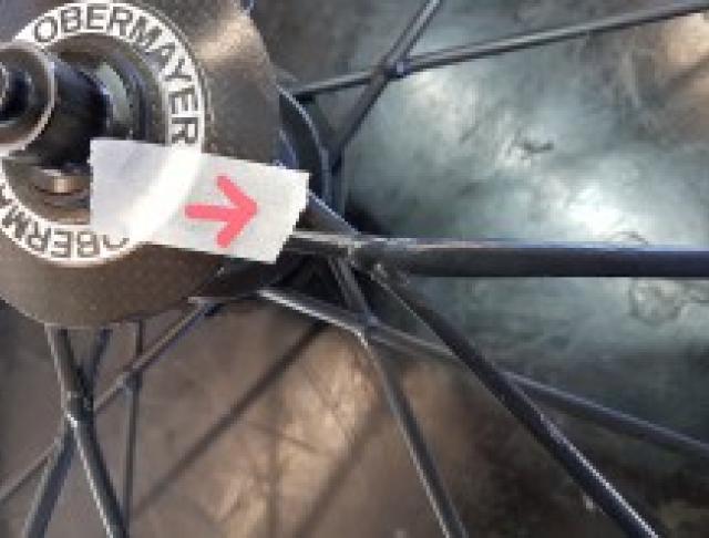 ruota lightweight obermayer posteriore - raggio sostituito male