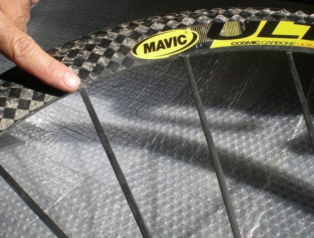 Raggio lato ruota libera sostituito su ruota Mavic Ultimate - Mavic Ultimate replaced ray