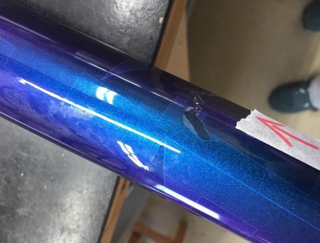 telaio s-works - tubo orizzontale lesionato