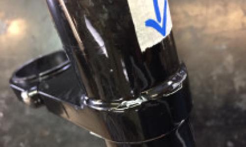 forcella lefty artigianale - lesione piastra inferiore