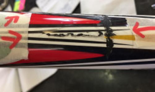 tubo orizzontale lesionato