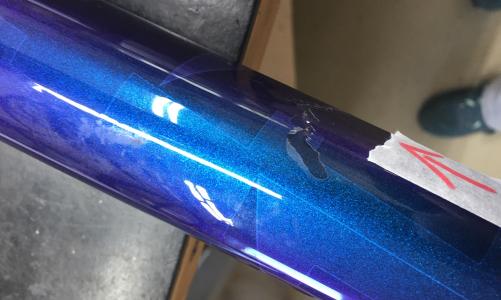 telaio s-works - tubo orizzontale lesionato