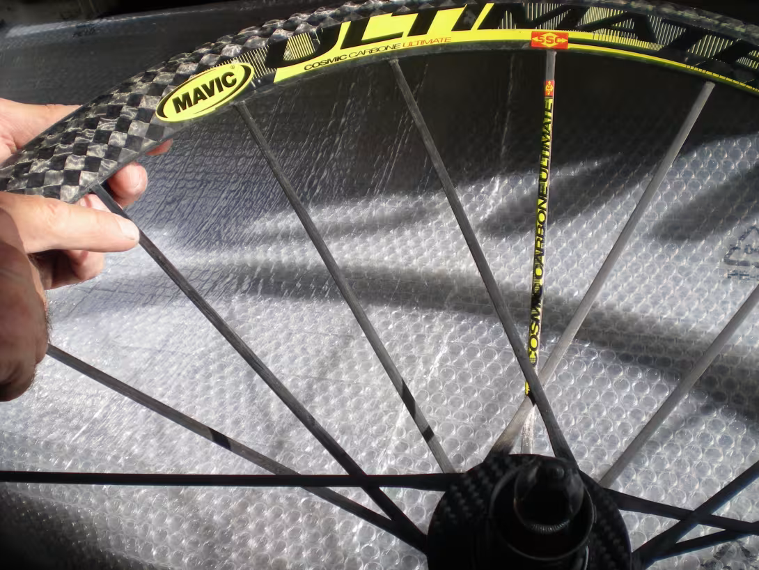 Raggio lato ruota libera sostituito su ruota Mavic Ultimate - Mavic Ultimate replaced ray