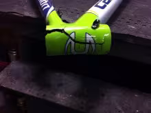 Cannondale supersix dopo un frontale - cannondale supersix after accident